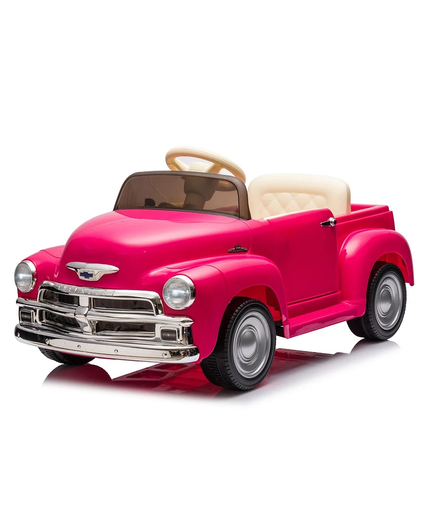 Simplie Fun Kids Electric Ride-On Car with Battery Display, Volume Control