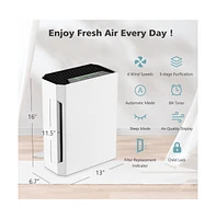 Slickblue H13 True Hepa Air Purifier with Adjustable Wind Speeds