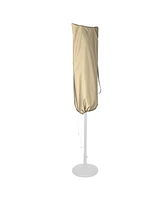 Umbrella Cover with Zipper Drawstring Uv Resistant for 14ft Double Side Parasol