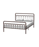 Simplie Fun Tara Metal Bed Queen