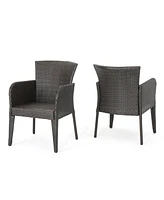 Simplie Fun Stylish Wicker Dining Chairs for Outdoor Relaxation