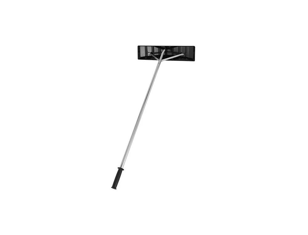 Slickblue 20 Feet Extendable Aluminum Snow Roof Rake with Anti-slip Handle