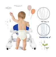 2-in-1 Foldable Baby Walker with Adjustable Heights