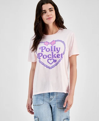 Love Tribe Juniors' Polly Pocket Logo Crewneck Tee