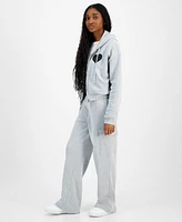 Grayson Threads, The Label Juniors' Wide-Leg Cargo Sweatpants