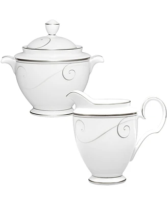 Noritake Platinum Wave Sugar Creamer Set