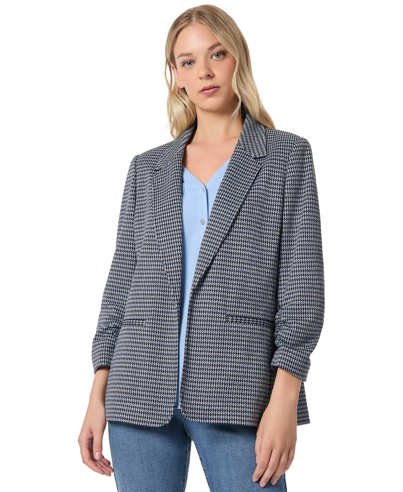 Jones New York Women's Open-Front Ruched-Sleeve Jacket