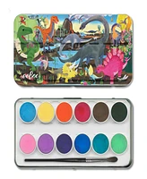 EeBoo Dinosaur 12 Watercolors Paint Set