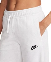 Nike Women's Sportswear Club Fleece Mid-Rise Wide-Leg Sweatpants