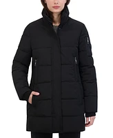 Nautica Women's Faux-Fur-Trim Hooded Puffer Coat