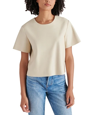 Steve Madden Women's Ezra Faux Leather Top
