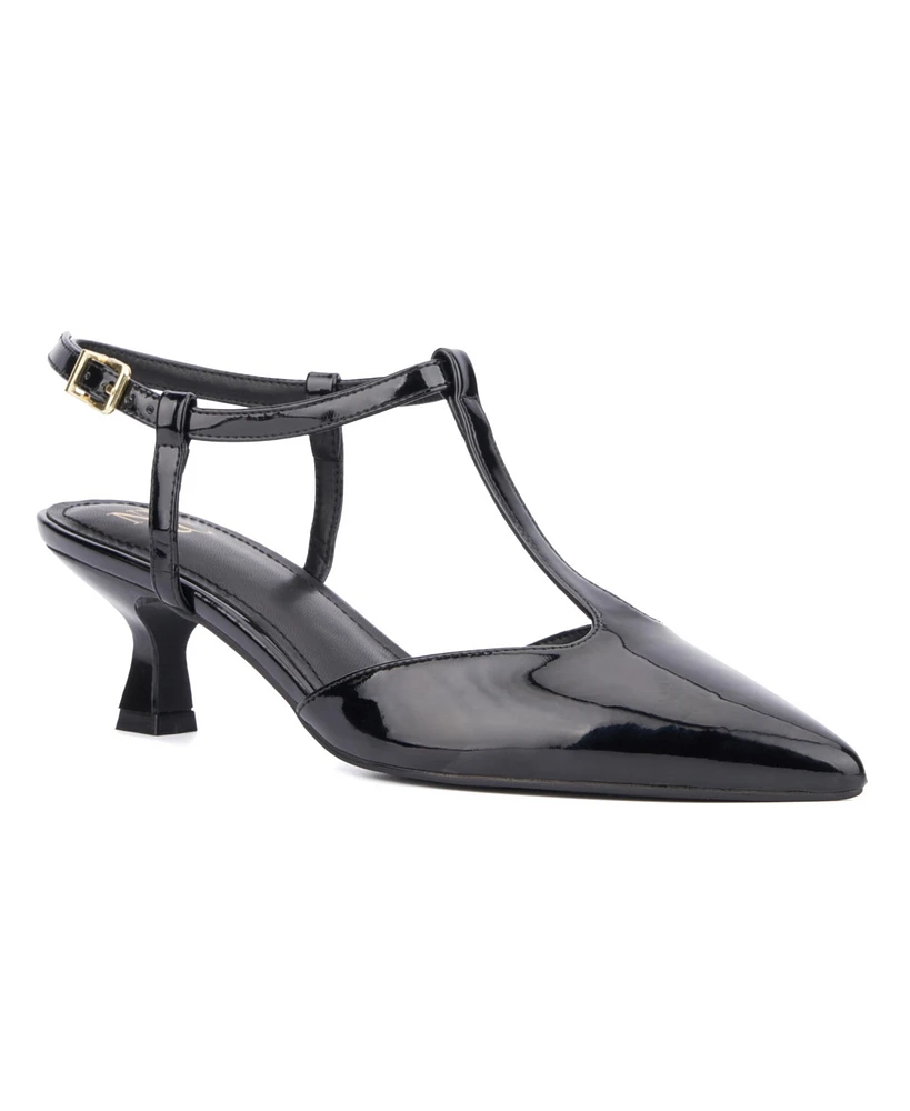 New York & Company Women's Vina Ankle Strap Heels