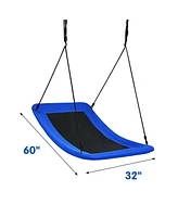 Slickblue Toddler 700lb Giant 60 Inch Platform Tree Swing Adults