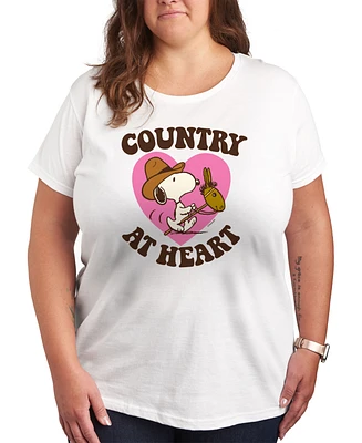 Hybrid Apparel Country At Heart Plus Graphic T-Shirt