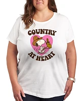 Hybrid Apparel Country At Heart Plus Graphic T-Shirt