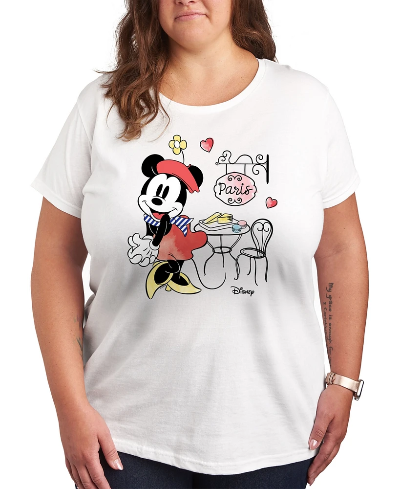 Hybrid Apparel Minnie Paris Plus Graphic T-Shirt