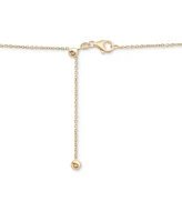 Diamond Bezel Adjustable 17" Tennis Necklace (2 ct. t.w.) 14k White Gold or Yellow Gold, Created for Macy's