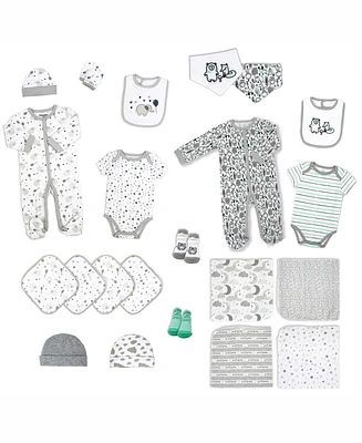 Tendertyme 22 Piece Baby's Elephants and Woodland Infant Apparel Layette Gift Set