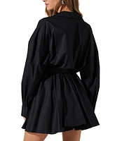 Astr the Label Women's Winca Waist-Belt Shirt Dress