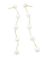 Adornia Gold Freshwater Cultivated Pearl Sweeper Earrings