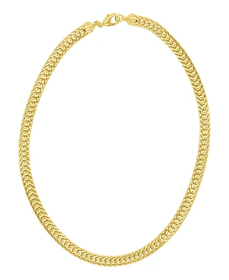 Adornia Gold Wheat Herringbone Chain Necklace