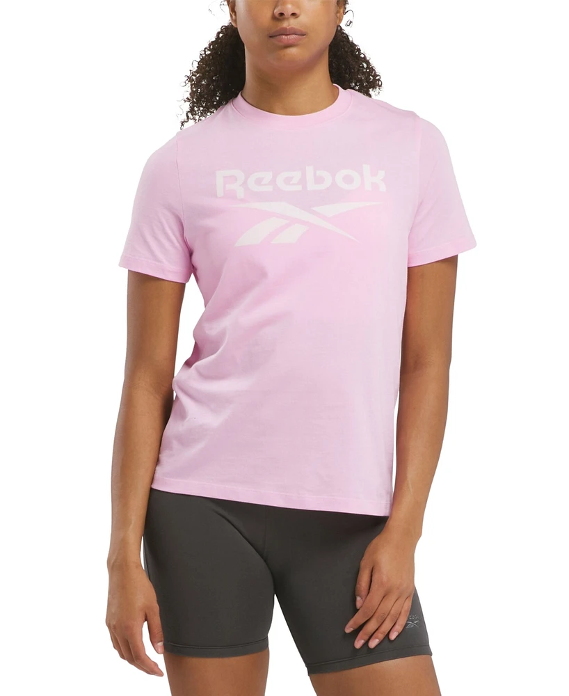 Reebok Women's Identity Cotton Big Logo T-Shirt