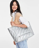 On 34th Nylon Xl Metallic Tote, Created for Macy's