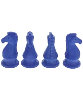 We Games Blue Knight Chess Erasers - Bulk Pack of 25