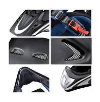 Ahr Dot Full Face Mx Run-f Helmet with Goggles Motocross Off-Road Dirt Bike Motorcycle Atv