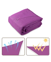 20x16 Ft 97% Uv Block Rectangle Sun Shade Sail Hdpe Cover Net Canopy Poolside
