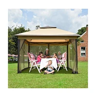 Yescom 11x11ft Pop-Up Gazebo Tent with Netting Carry Bag Carry Bag Party Home Backyard