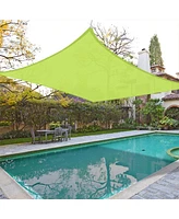 Yescom 18x18 Ft 97% Uv Block Square Sun Shade Sail Canopy Outdoor Backyard Garden Pool