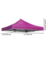 InstaHibit 9.6x9.6Ft Pop up Canopy Top Cover for Replacement UV50+ Camping Yard