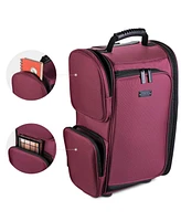 Byootique 2in1 Portable Makeup Backpack Rolling Case Cosmetic Carry-on Travel