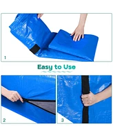 Yescom Mattress Bag Cover for Moving Storage Heavy Duty 8 Handles Zipper Reusable Cover with Strong Zipper Closure King Size