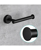 Aquaterior 5-Piece Bathroom Hardware Set Stainless Steel Towel Bar Toilet Paper Holder Hook