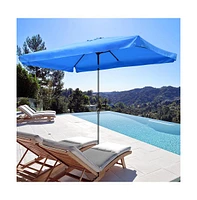 Yescom Patio Rectangle Umbrella Canopy Replacement Parasol Sunshade Cover f/ 6.5x10 ft Umbrella