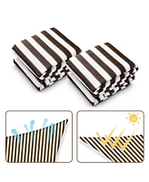 2 Pack 23x22 Ft 95% Uv Block Rectangle Sun Shade Sail Canopy Cover Net Outdoor