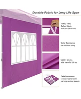 InstaHibit Privacy Window Sidewall UV30+ Fits 10x10ft Canopy Garden 1 Piece