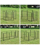 Yescom Pieces 31"x39" Pet Playpen Extra Large Dog Exercise Fence Panel Crate Yard