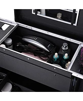 Byootique Rolling Makeup Case Trolley Cosmetic Organizer Hair Stylist Salon