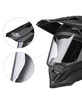 Ahr H-VEN35 Dual Sport Motorcycle Helmet Dot Approved Dirt Bike Off Road Atv