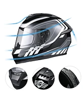 Ahr Run-F3 Full Face Motorcycle Helmet Dot Approved Street Bike Motocross Xxl