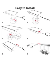 Yescom 8x14 Ft Rv Awning Replacement Fabric Canopy Camper Trailer Block Uv Outdoor