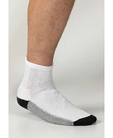 KingSize Big & Tall 1/4 Length Cushioned Crew Socks 3-Pack