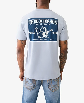 True Religion Men's Short Sleeve Puff Ladder Tee