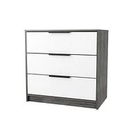 Fm Furniture Washington White 3 Drawer Dresser