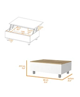 Fm Furniture Boston Top Coffee Liftable Table