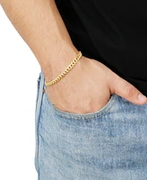 Italian Gold Miami Cuban Chain Bracelet in 10k Gold