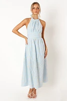 Taila Halterneck Maxi Women's Dress